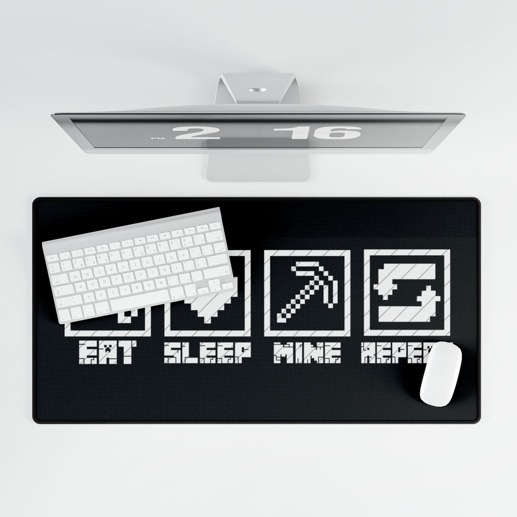 Gamer Desk Mat - Eat Sleep Mine Repeat