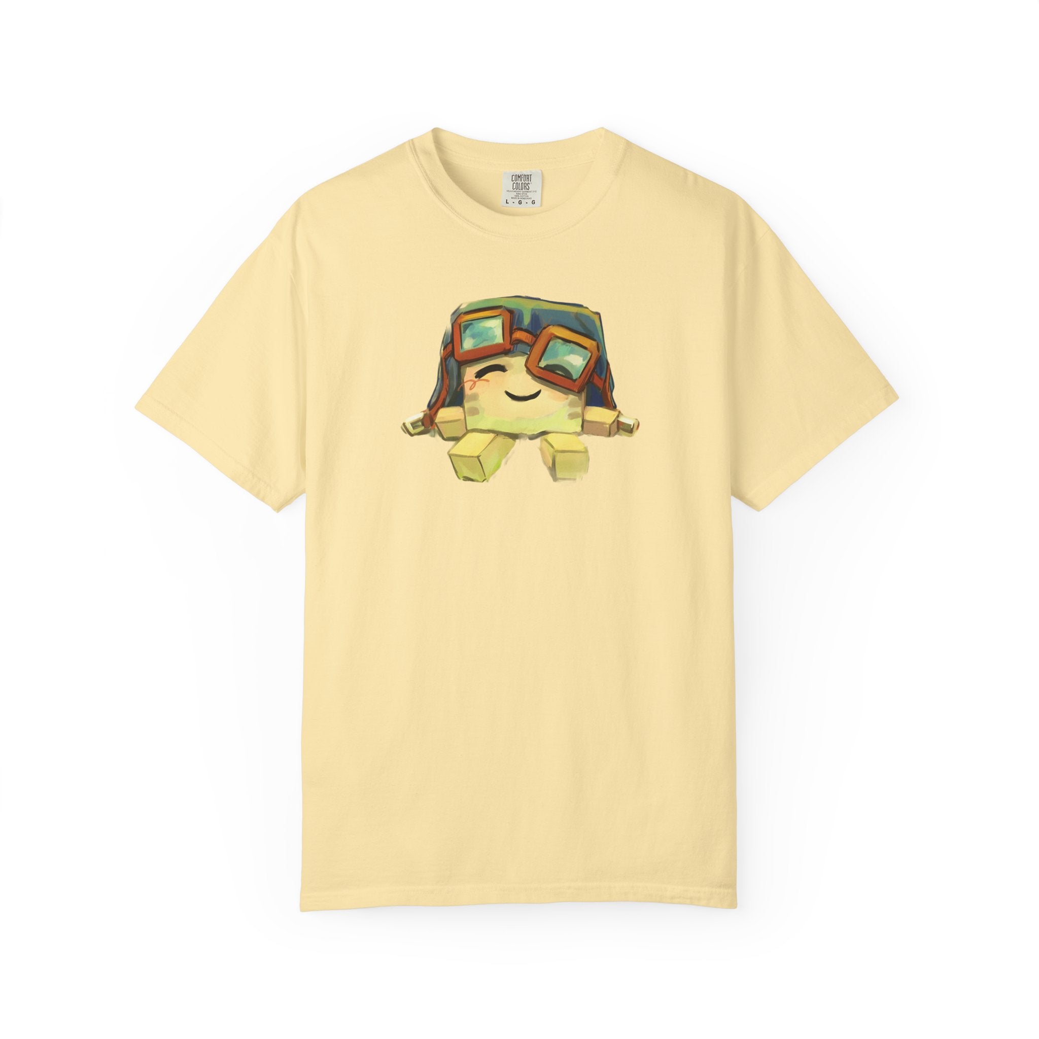 Cute Ghast Character T-Shirt - Unisex Garment-Dyed Tee