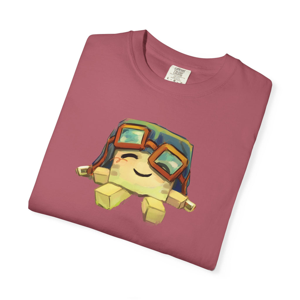 Cute Ghast Character T-Shirt - Unisex Garment-Dyed Tee