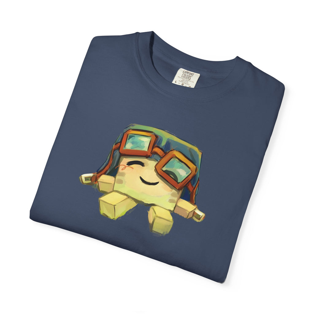 Cute Ghast Character T-Shirt - Unisex Garment-Dyed Tee