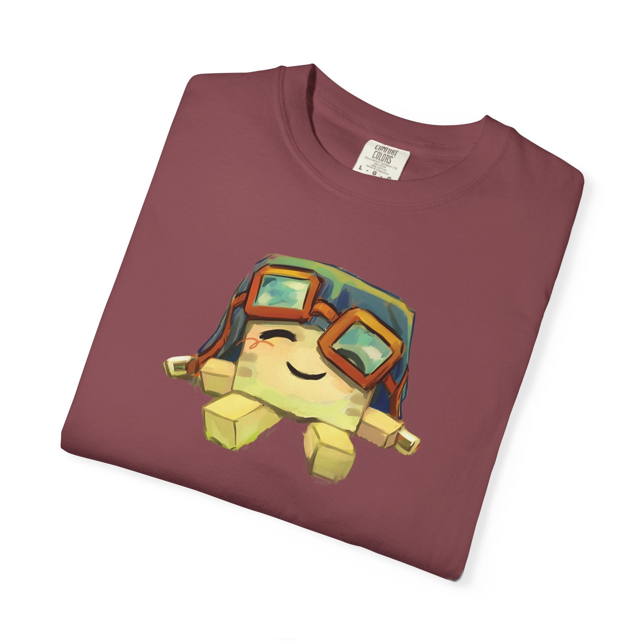 Cute Ghast Character T-Shirt - Unisex Garment-Dyed Tee
