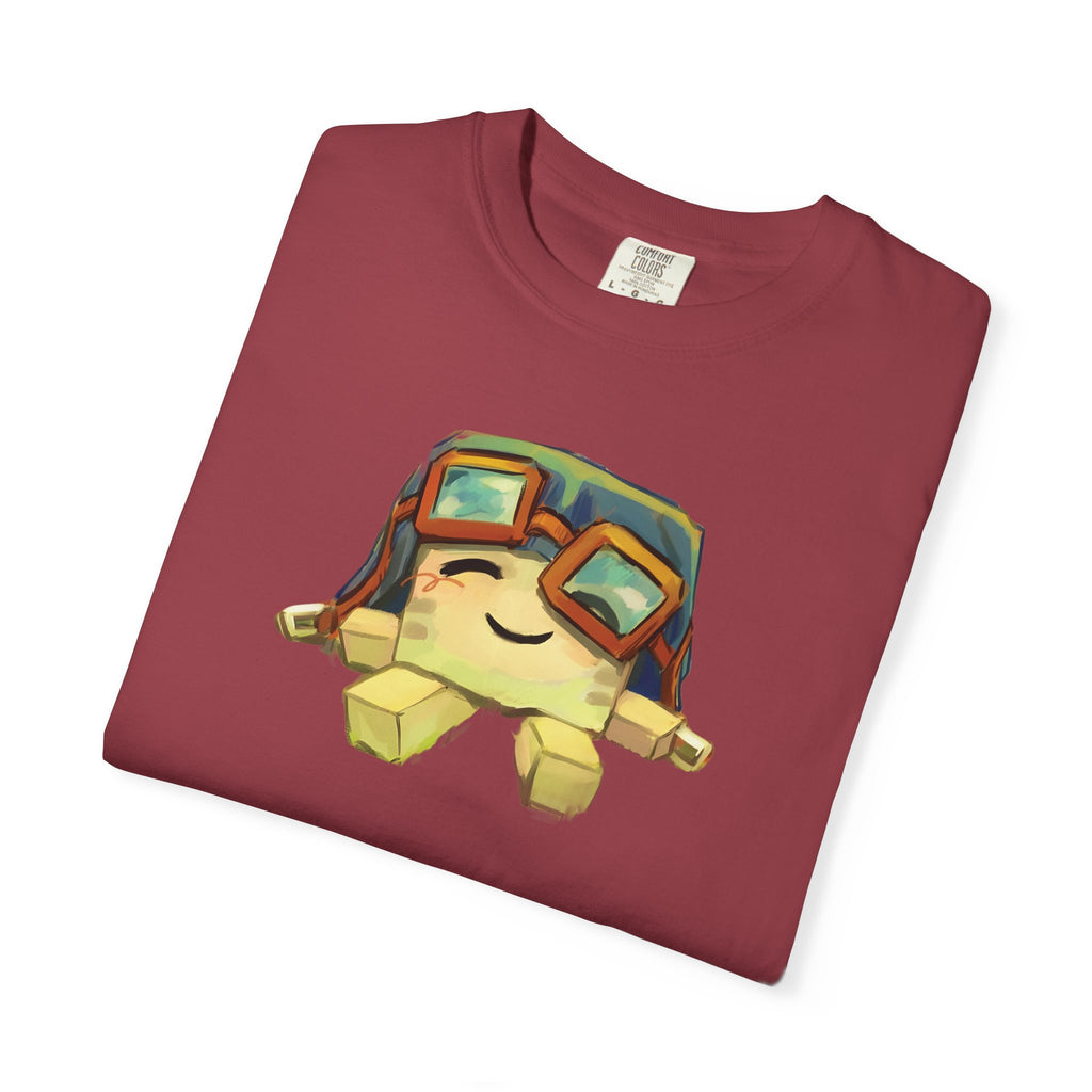 Cute Ghast Character T-Shirt - Unisex Garment-Dyed Tee