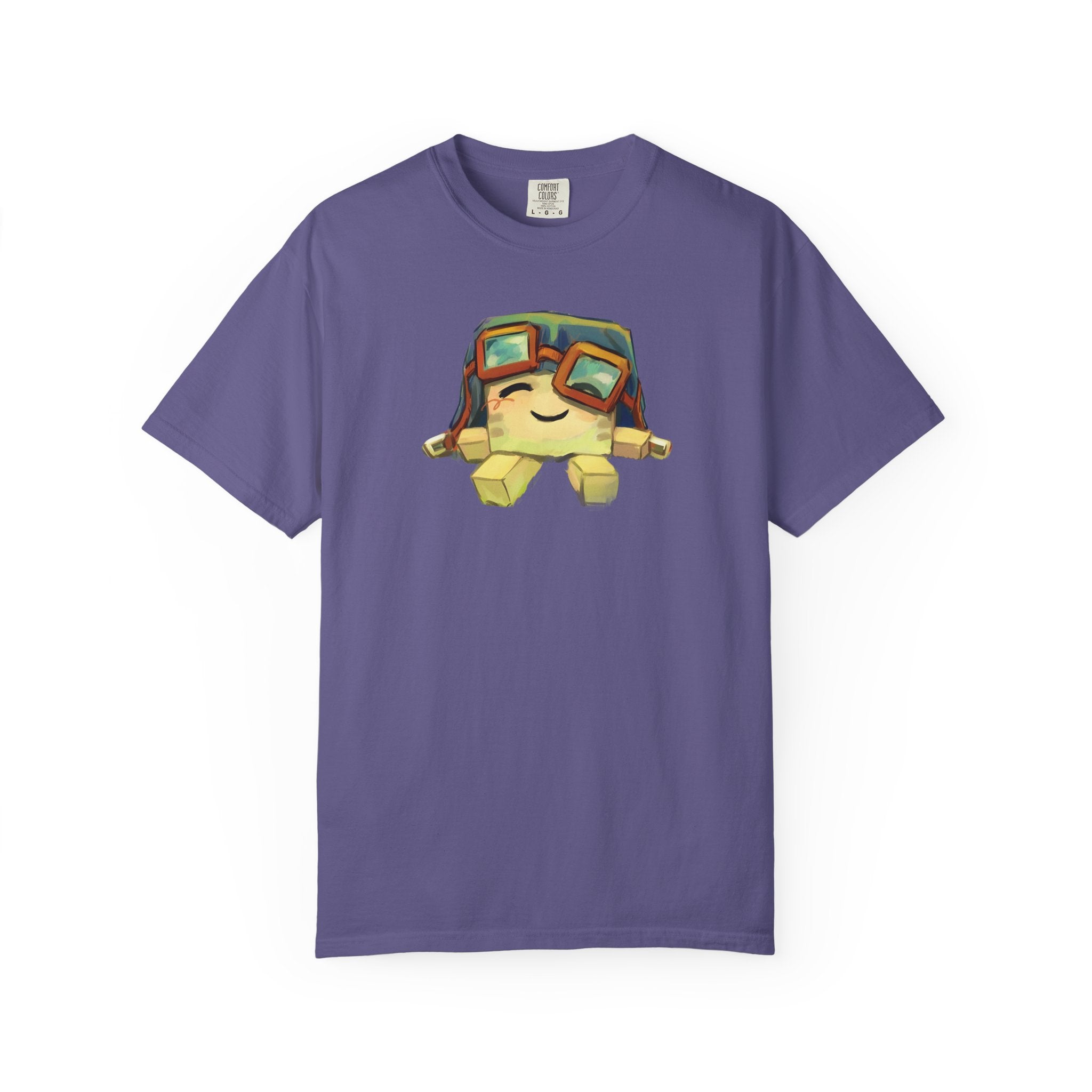 Cute Ghast Character T-Shirt - Unisex Garment-Dyed Tee