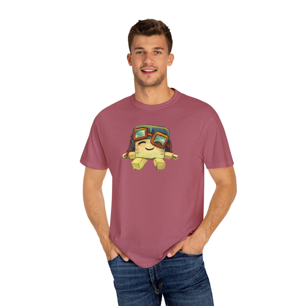 Cute Ghast Character T-Shirt - Unisex Garment-Dyed Tee
